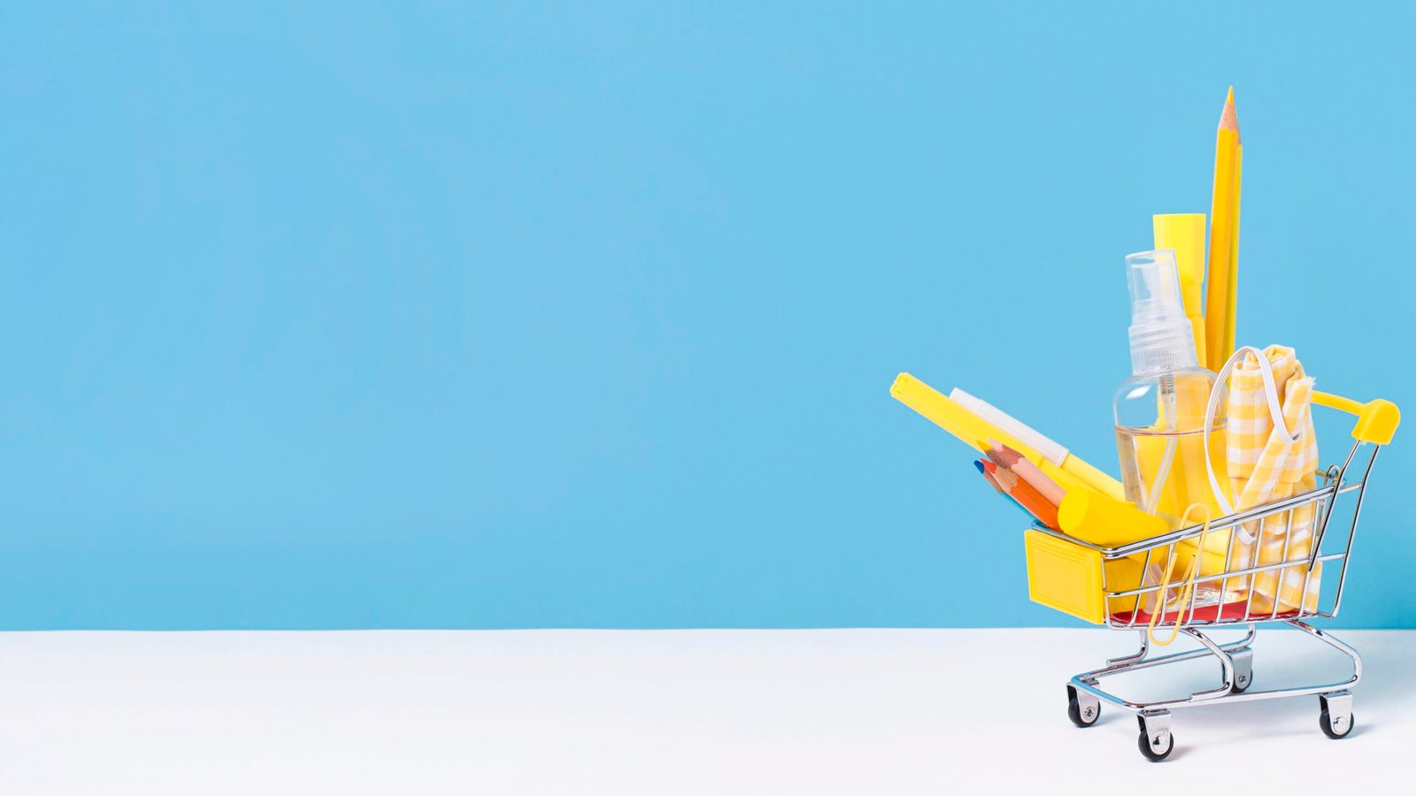 front view back school concept with copy space